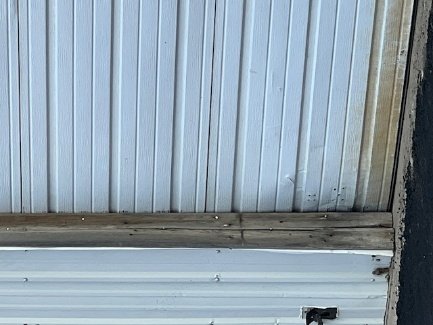 Front overhead door to be replaced