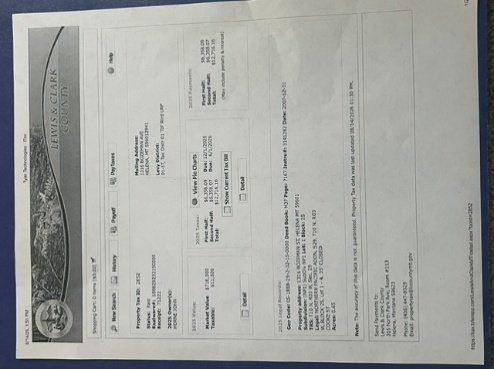 2025 Lewis and Clark County property tax record for 1316 Bozeman Avenue